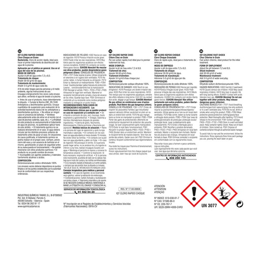 [000016737] CLORO GRANULADO DE CHOQUE 1kg GENERICO TAMAR