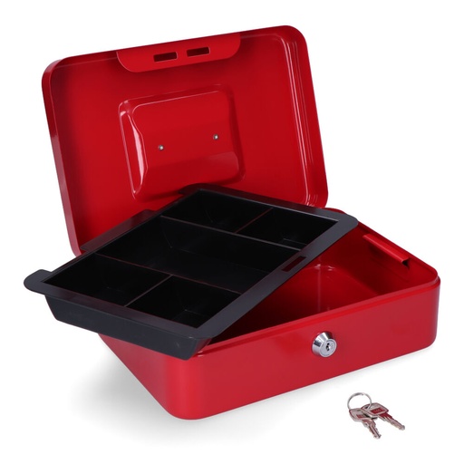 [000016753] CAJA DE CAUDALES CFC09 250x180x90mm ROJO M13398 MICEL