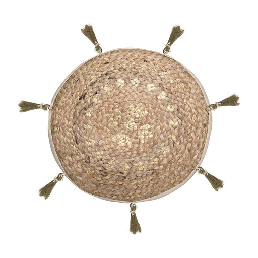 [000016771] COJIN PARA SUELO MODELO 'JUTE SHINE' 38x38x10cm