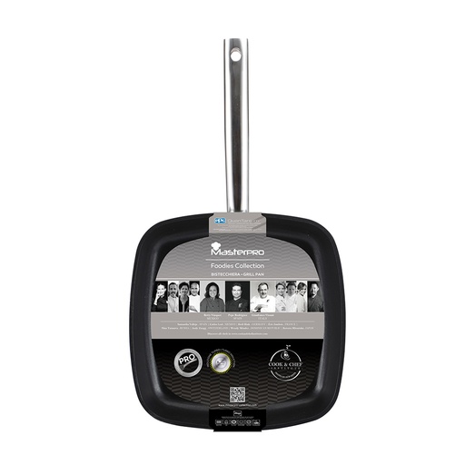 [000016831] SARTEN ASADOR 28x28cm ALUMINIO FORJADO FOODIES BGMP-3510 MASTERPRO