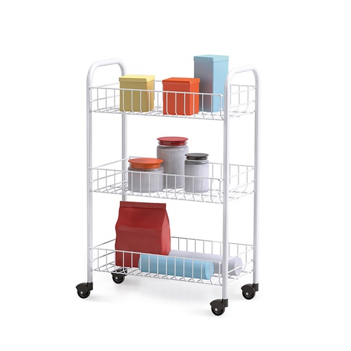 [000016907] CARRO MULTIUSO 3 ESTANTES 41x23x63cm METALTEX