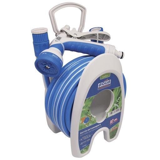 [000016945] CARRITO PORTA MANGUERA ESPECIAL TERRAZAS 10m AQUA CONTROL
