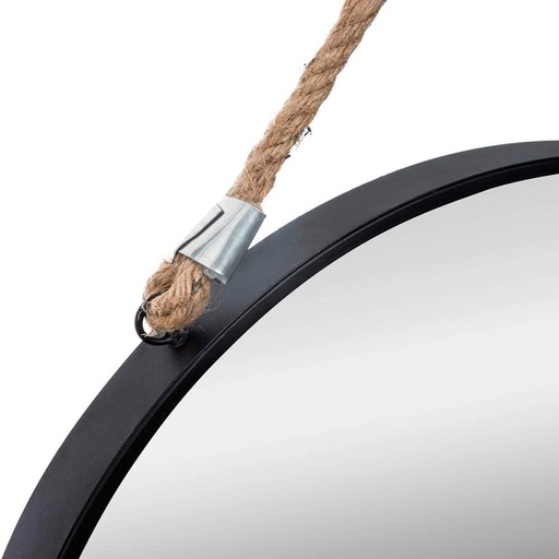 [000016970] ESPEJO REDONDO DE METAL CON CUERDA Ø38cm