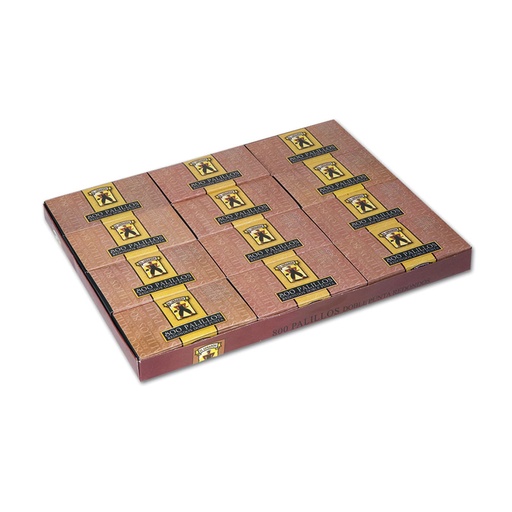 [000017005] PACK 12 unid. ESTUCHES 800 unid. DE PALILLOS EL LEÑADOR