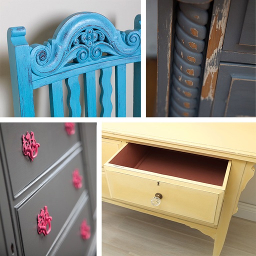 [000017172] RUST-OLEUM CHALKY FINISH MUEBLES TURQUESA 0,750l 5397560 BRUGUER