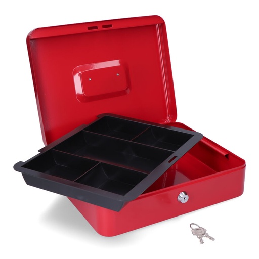 [000017279] CAJA DE CAUDALES CFC09 300x240x90mm ROJO M13401 MICEL