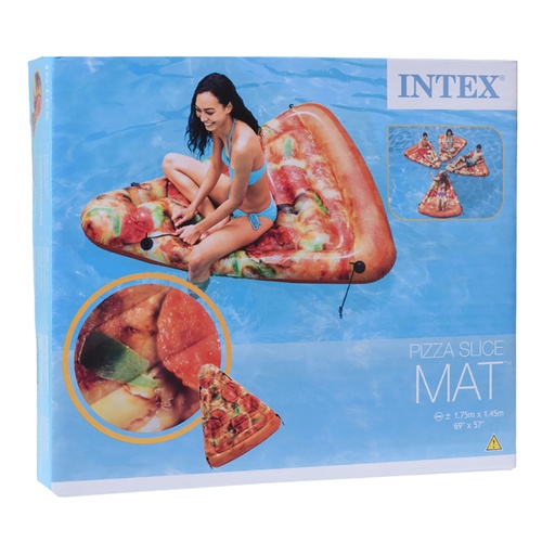 [000017395] COLCHONETA HINCHABLE 175x145cm MODELO PORCION PIZZA. INTEX