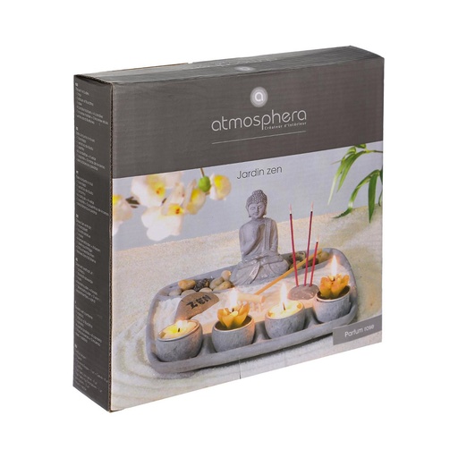 [000017439] JARDÍN ZEN CEMENTO GRIS 24x24x12cm