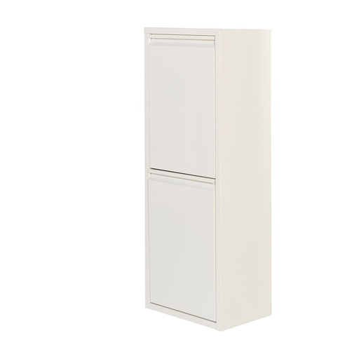 [000017453] ARMARIO METALICO RECICLAJE 2 CAJONES BLANCO 92x35x25cm