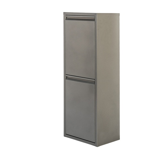 [000017454] ARMARIO METALICO RECICLAJE 2 CAJONES GRIS 92x35x25cm