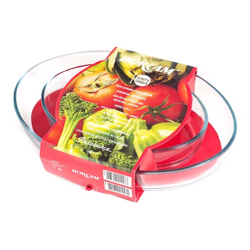 [000017568] SET 2 BANDEJAS OVALADAS PARA HORNO