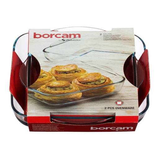 [000017660] SET 2 BANDEJAS RECTANGULARES PARA HORNO