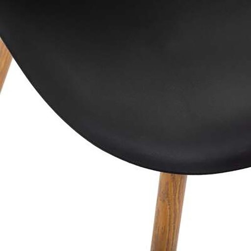 [000018040] SILLA DE COMEDOR NEGRA COL."TAHO" 47x53x85cm