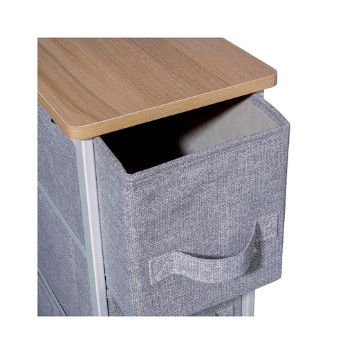 [000018168] CAJONERA ESTRECHA GRIS CLARO 73,5x48x20cm