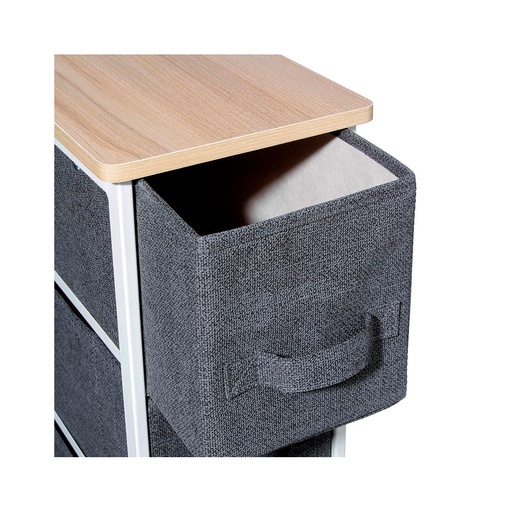 [000018169] CAJONERA ESTRECHA GRIS OSCURO 73,5x48x20cm