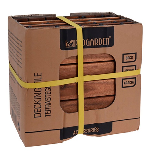 [000018253] KIT DE 9 BALDOSAS ACACIA 30x30cm PARA TERRAZA