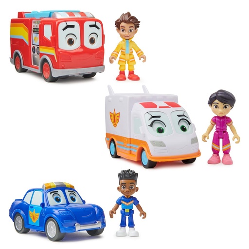 [000019303] Vehiculo Unidad de Rescate Bo y flash, Violet y Axl, Jayden y Piston. Mod sdos 17,78x21,59x7,62cm