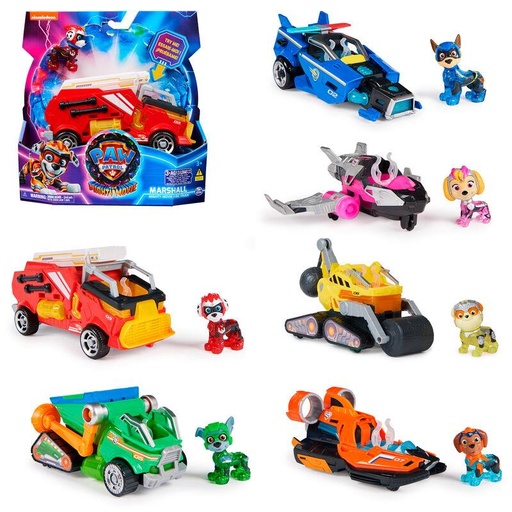 [000019316] Paw patrol vehiculo de la pelicula mighty mod sdos 22,86x22,86x9,53cm - Modelos surtidos