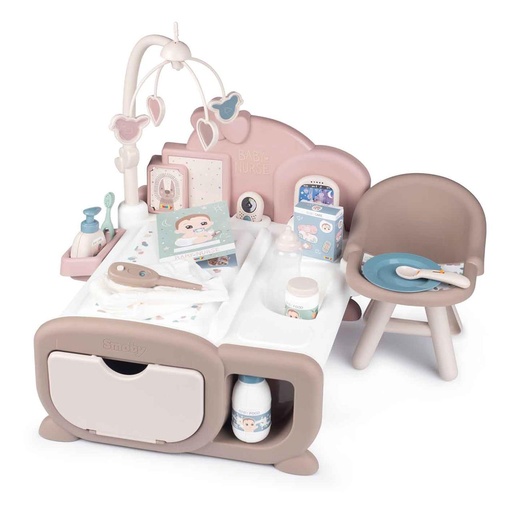 [000019389] centro de cuidados Baby Nurse  para tu muñeco. Con zona de descanso y comidas y muchos accesorios. 48x59x43 cm