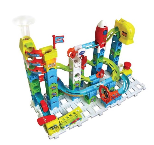 [000019481] Marble Rush Rocket Set M100 Juego De Canicas ( 79 Piezas Y 10 Canicas).