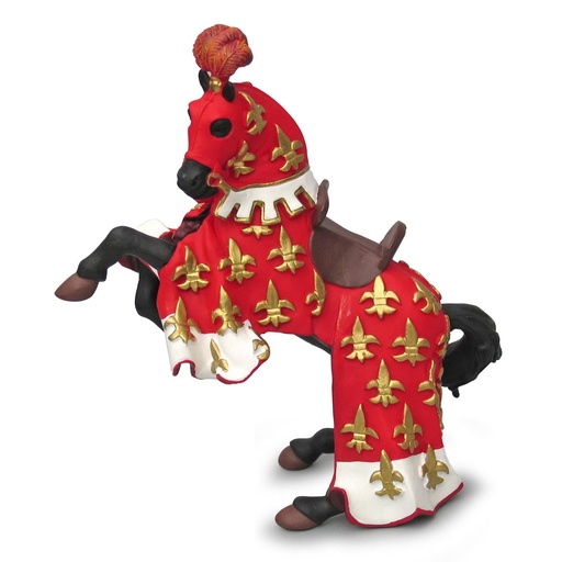 [000019519] Figura Red Prince Philip horse 13,3X5,8X8,2CM