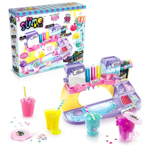 [000019580] Fabrica Slime de comida ¡mezcla colores y decoraciones para obtener el Slime de moda! 34x8x31 cm