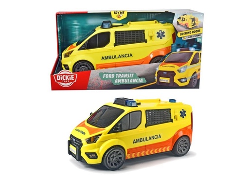[000019635] Ambulancia de Emergencias Medicas 38 cm con luz y sonidos.