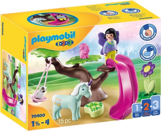 [000019753] Playmobil 1.2.3 Parque Infantil Hada