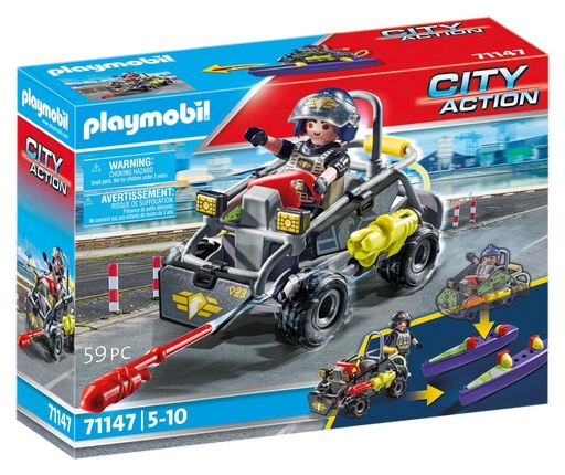 [000019850] Fuerzas Especiales Quad Multiterreno Playmobil City Action