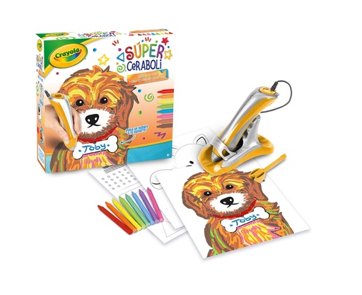 [000020018] Súper Ceraboli Crayola Cachorrito ¡Derrite la cera y crea tus dibujos en relieve!  30 x 30 x 7,5 cm