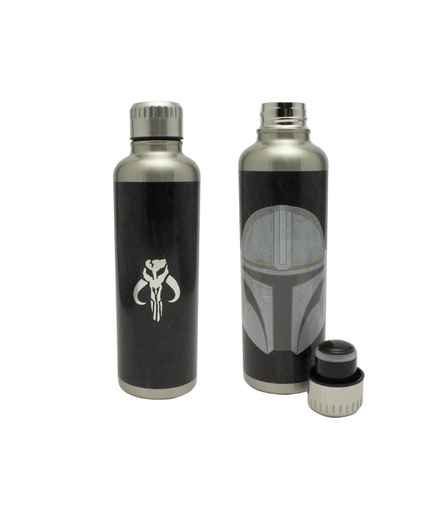 [000020161] Botella Negra Metálica Star Wars The Mandalorian (500 Ml) - Modelos surtidos