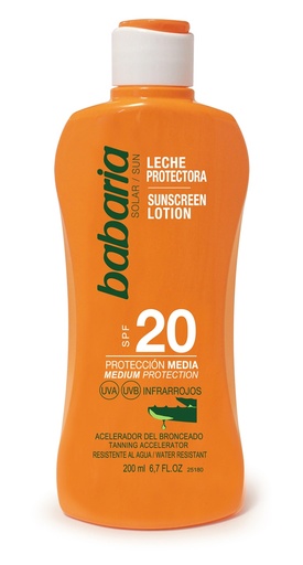 [000020581] Leche Protectora Solar Babaria Aloe F-20 200 ml