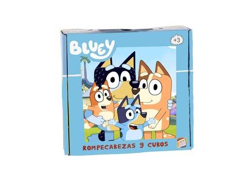[000020835] Rompecabezas Bluey Con 9 Cubos. 21 X 22 X 6 Cm