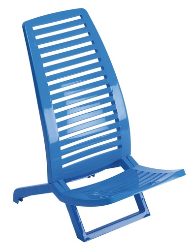 [000021002] Silla playa polipropileno color azul 38x60x72 cm