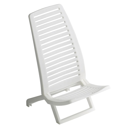 [000021018] Silla playa polipropileno color blanco 38x60x72 cm