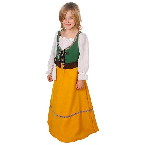 [000021082] Disfraz Infantil Vikinga Medieval Erika - Talla 2 (3-5 Años)