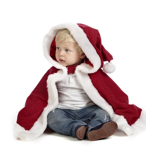 [000021137] Disfraz Infantil Capa Papa Noel (R) - Talla 3 (5-7 Años)