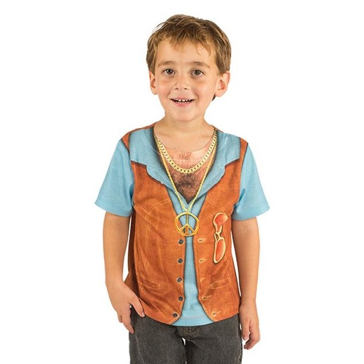 [000021151] Disfraz infantil CAMISETA NIÃ‘O HIPPY (S) - Talla 03 (3 años)