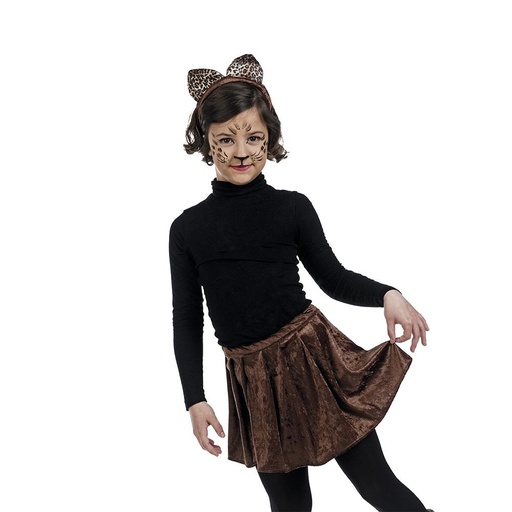 [000021153] Disfraz Infantil Falda Y Diadema Leopardo - Talla 2 (3-5 Años)