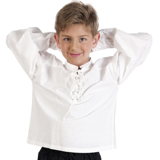 [000021154] Disfraz Infantil Camisa Blanca Cruzada - Talla 3 (5-7 Años)