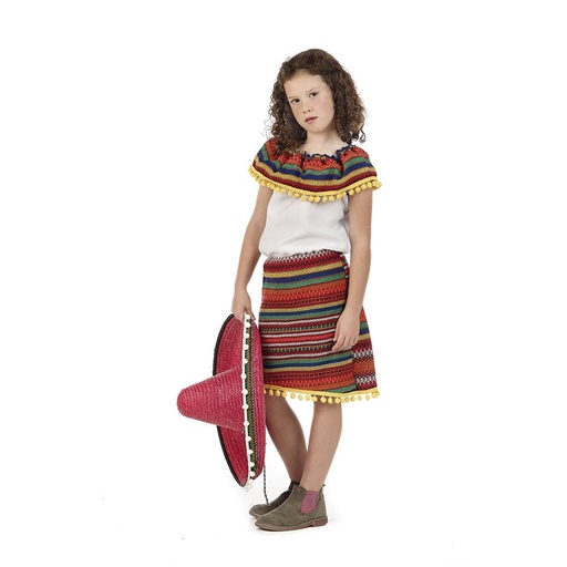 [000021201] Disfraz Infantil Mexicana Adriana Dreams - Talla 3 (5-7 Años)