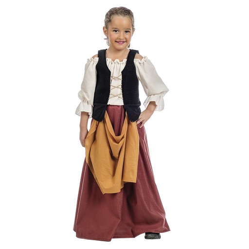 [000021244] Disfraz Infantil Campesina Medieval (R) - Talla 2 (3-5 Años)