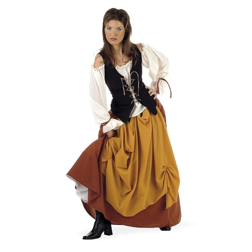 [000021411] Disfraz Adulto Campesina Medieval talla L