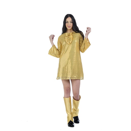 [000021449] Disfraz Adulto 70'Disco Angie - Talla M