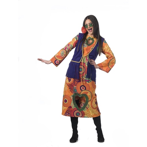 [000021472] Disfraz Adulto Hippie Alma - Talla M