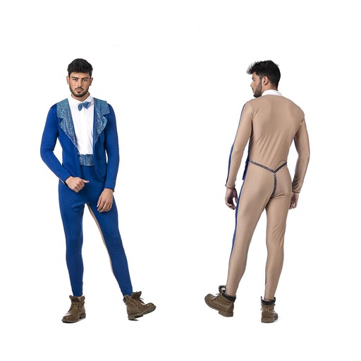 [000021494] Disfraz Adulto Smoking/Desnudo - Talla L