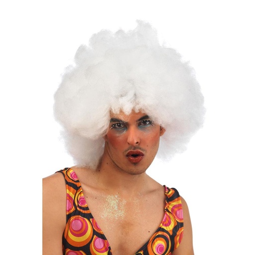 [000021531] Peluca Afro Blanca