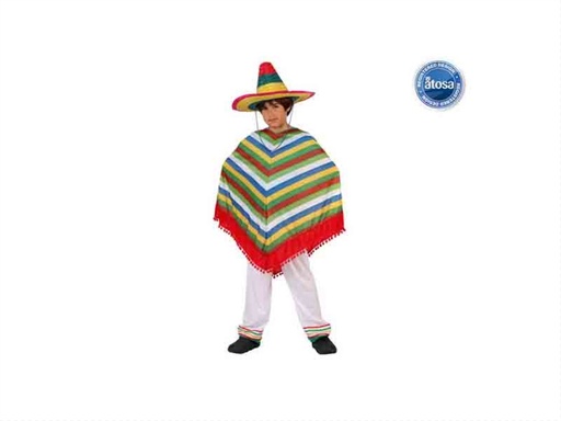 [000021681] DISFRAZ INFANTIL DE MEJICANO NIÑO TALLA 3 (7/9 AÑOS)