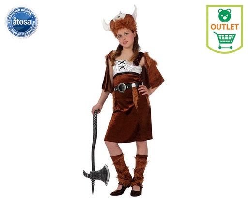 [000021700] DISFRAZ INFANTIL NIÑA VIKINGA TALLA 2 (5/6 AÑOS)