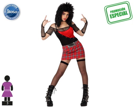 [000021710] DISFRAZ ADULTO DE PUNKY SEXY